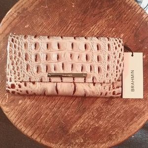 Brahmin Soft Checkbook Brulee Leather